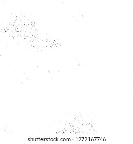 Vector grunge overlay texture. Black and white background. Abstract monochrome image includes a faded effect in dark tones