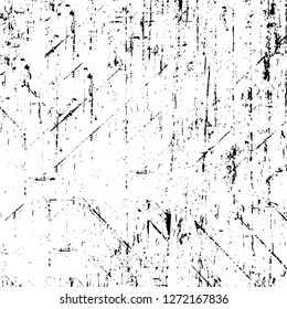 Vector grunge overlay texture. Black and white background. Abstract monochrome image includes a faded effect in dark tones