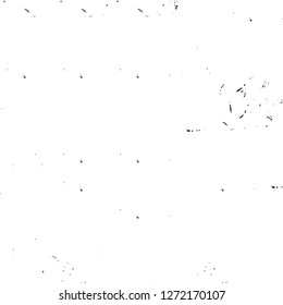 Vector grunge overlay texture. Black and white background. Abstract monochrome image includes a faded effect in dark tones