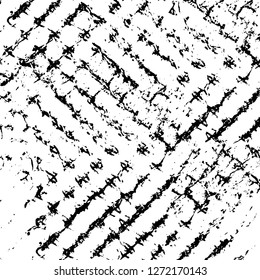Vector grunge overlay texture. Black and white background. Abstract monochrome image includes a faded effect in dark tones