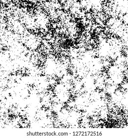 Vector grunge overlay texture. Black and white background. Abstract monochrome image includes a faded effect in dark tones