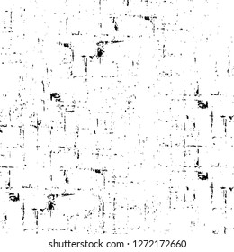 Vector grunge overlay texture. Black and white background. Abstract monochrome image includes a faded effect in dark tones