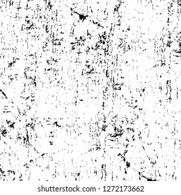 Vector grunge overlay texture. Black and white background. Abstract monochrome image includes a faded effect in dark tones