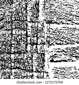 Vector grunge overlay texture. Black and white background. Abstract monochrome image includes a faded effect in dark tones