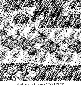Vector grunge overlay texture. Black and white background. Abstract monochrome image includes a faded effect in dark tones