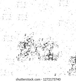 Vector grunge overlay texture. Black and white background. Abstract monochrome image includes a faded effect in dark tones