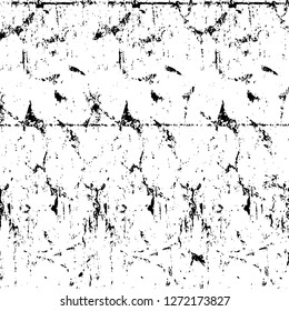 Vector grunge overlay texture. Black and white background. Abstract monochrome image includes a faded effect in dark tones