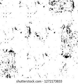 Vector grunge overlay texture. Black and white background. Abstract monochrome image includes a faded effect in dark tones