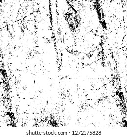 Vector grunge overlay texture. Black and white background. Abstract monochrome image includes a faded effect in dark tones