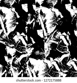 Vector grunge overlay texture. Black and white background. Abstract monochrome image includes a faded effect in dark tones