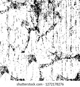 Vector grunge overlay texture. Black and white background. Abstract monochrome image includes a faded effect in dark tones