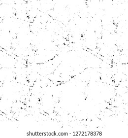 Vector grunge overlay texture. Black and white background. Abstract monochrome image includes a faded effect in dark tones