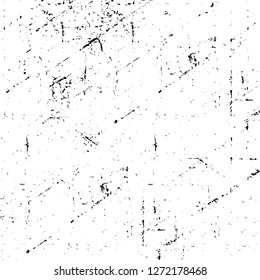Vector grunge overlay texture. Black and white background. Abstract monochrome image includes a faded effect in dark tones