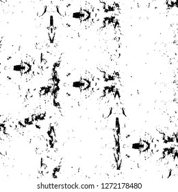 Vector grunge overlay texture. Black and white background. Abstract monochrome image includes a faded effect in dark tones