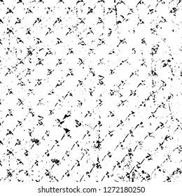 Vector grunge overlay texture. Black and white background. Abstract monochrome image includes a faded effect in dark tones