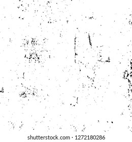 Vector grunge overlay texture. Black and white background. Abstract monochrome image includes a faded effect in dark tones