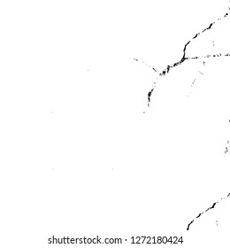 Vector grunge overlay texture. Black and white background. Abstract monochrome image includes a faded effect in dark tones