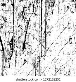 Vector grunge overlay texture. Black and white background. Abstract monochrome image includes a faded effect in dark tones