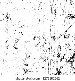 Vector grunge overlay texture. Black and white background. Abstract monochrome image includes a faded effect in dark tones