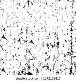 Vector grunge overlay texture. Black and white background. Abstract monochrome image includes a faded effect in dark tones