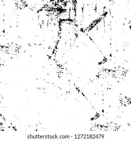 Vector grunge overlay texture. Black and white background. Abstract monochrome image includes a faded effect in dark tones