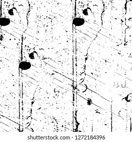 Vector grunge overlay texture. Black and white background. Abstract monochrome image includes a faded effect in dark tones
