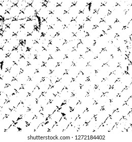 Vector grunge overlay texture. Black and white background. Abstract monochrome image includes a faded effect in dark tones