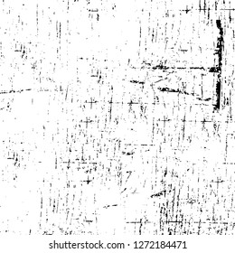 Vector grunge overlay texture. Black and white background. Abstract monochrome image includes a faded effect in dark tones