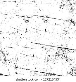 Vector grunge overlay texture. Black and white background. Abstract monochrome image includes a faded effect in dark tones