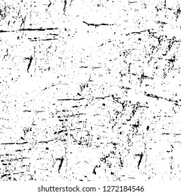 Vector grunge overlay texture. Black and white background. Abstract monochrome image includes a faded effect in dark tones