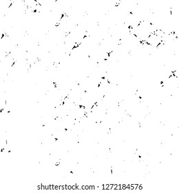 Vector grunge overlay texture. Black and white background. Abstract monochrome image includes a faded effect in dark tones