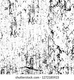 Vector grunge overlay texture. Black and white background. Abstract monochrome image includes a faded effect in dark tones