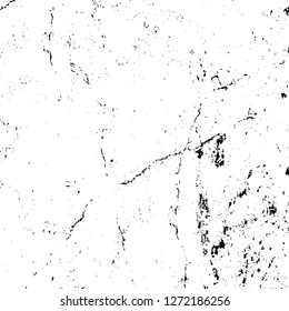 Vector grunge overlay texture. Black and white background. Abstract monochrome image includes a faded effect in dark tones