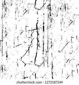 Vector grunge overlay texture. Black and white background. Abstract monochrome image includes a faded effect in dark tones