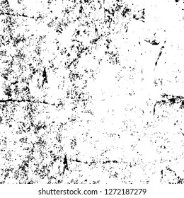 Vector grunge overlay texture. Black and white background. Abstract monochrome image includes a faded effect in dark tones