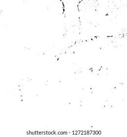 Vector grunge overlay texture. Black and white background. Abstract monochrome image includes a faded effect in dark tones