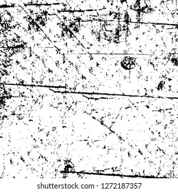 Vector grunge overlay texture. Black and white background. Abstract monochrome image includes a faded effect in dark tones