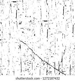 Vector grunge overlay texture. Black and white background. Abstract monochrome image includes a faded effect in dark tones