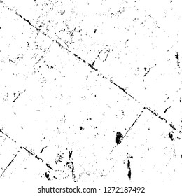 Vector grunge overlay texture. Black and white background. Abstract monochrome image includes a faded effect in dark tones