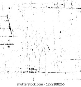 Vector grunge overlay texture. Black and white background. Abstract monochrome image includes a faded effect in dark tones