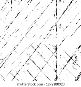 Vector grunge overlay texture. Black and white background. Abstract monochrome image includes a faded effect in dark tones