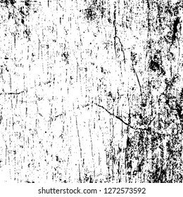 Vector grunge overlay texture. Black and white background. Abstract monochrome image includes a faded effect in dark tones