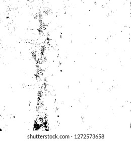 Vector grunge overlay texture. Black and white background. Abstract monochrome image includes a faded effect in dark tones