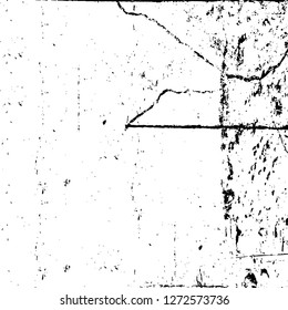 Vector grunge overlay texture. Black and white background. Abstract monochrome image includes a faded effect in dark tones