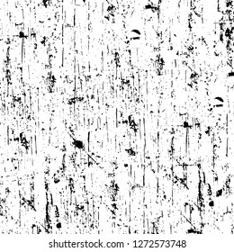 Vector grunge overlay texture. Black and white background. Abstract monochrome image includes a faded effect in dark tones