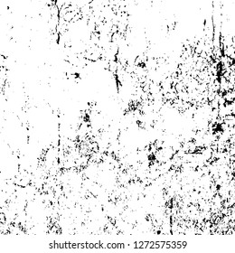 Vector grunge overlay texture. Black and white background. Abstract monochrome image includes a faded effect in dark tones