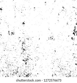 Vector grunge overlay texture. Black and white background. Abstract monochrome image includes a faded effect in dark tones