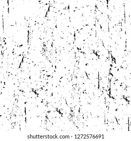 Vector grunge overlay texture. Black and white background. Abstract monochrome image includes a faded effect in dark tones