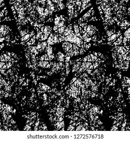 Vector grunge overlay texture. Black and white background. Abstract monochrome image includes a faded effect in dark tones