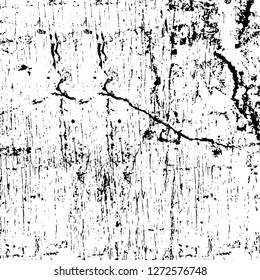 Vector grunge overlay texture. Black and white background. Abstract monochrome image includes a faded effect in dark tones